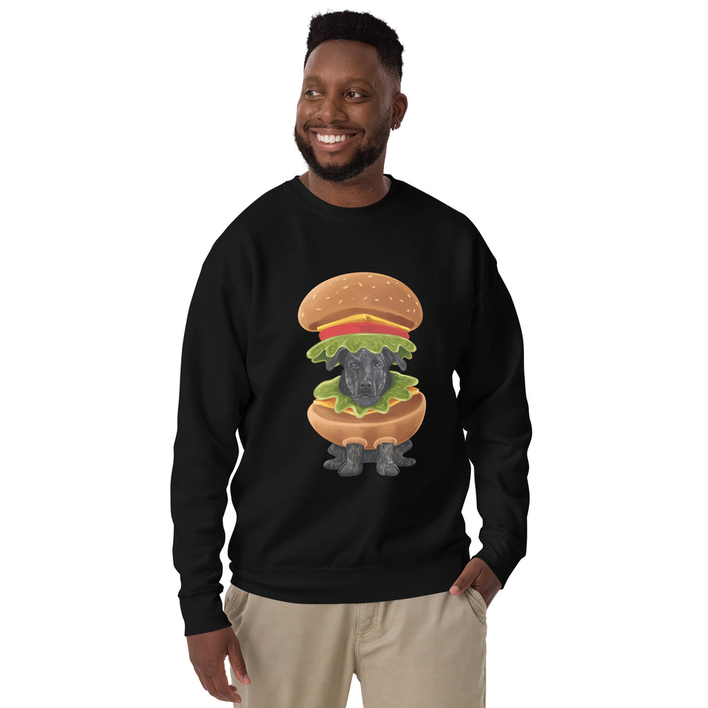 Burger in a Burger, Unisex Premium Sweatshirt