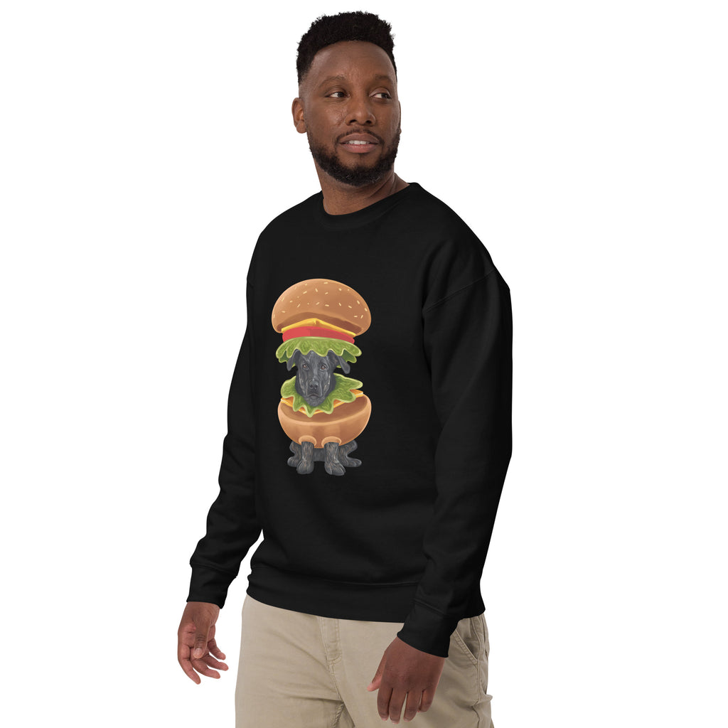 Burger in a Burger, Unisex Premium Sweatshirt