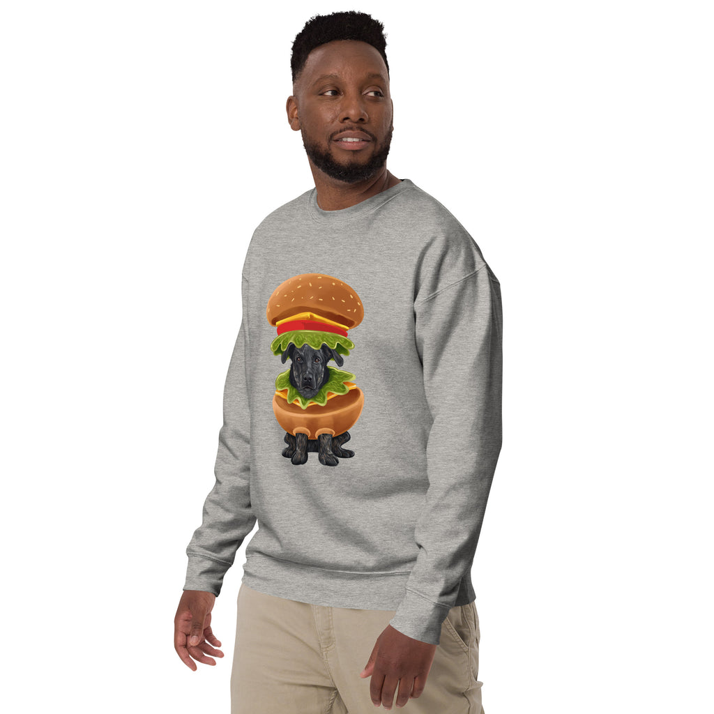 Burger in a Burger, Unisex Premium Sweatshirt