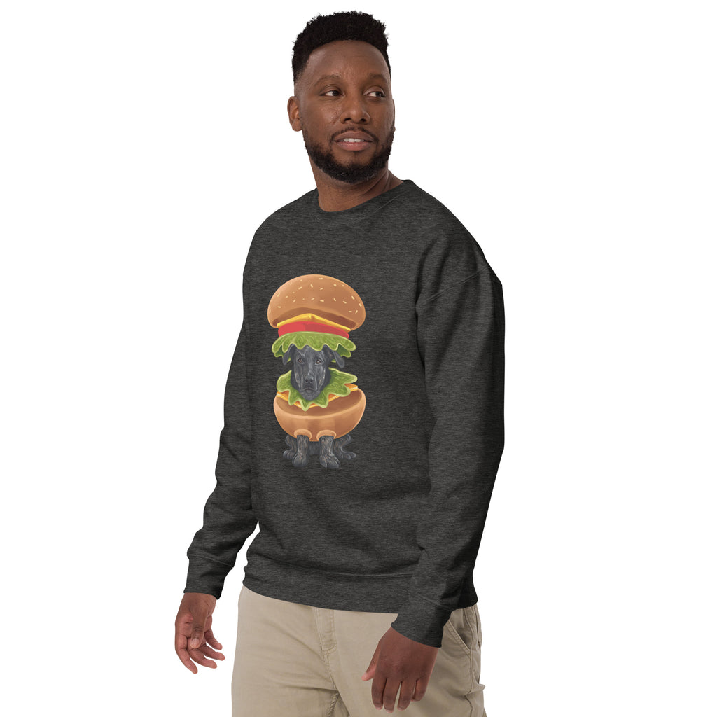 Burger in a Burger, Unisex Premium Sweatshirt