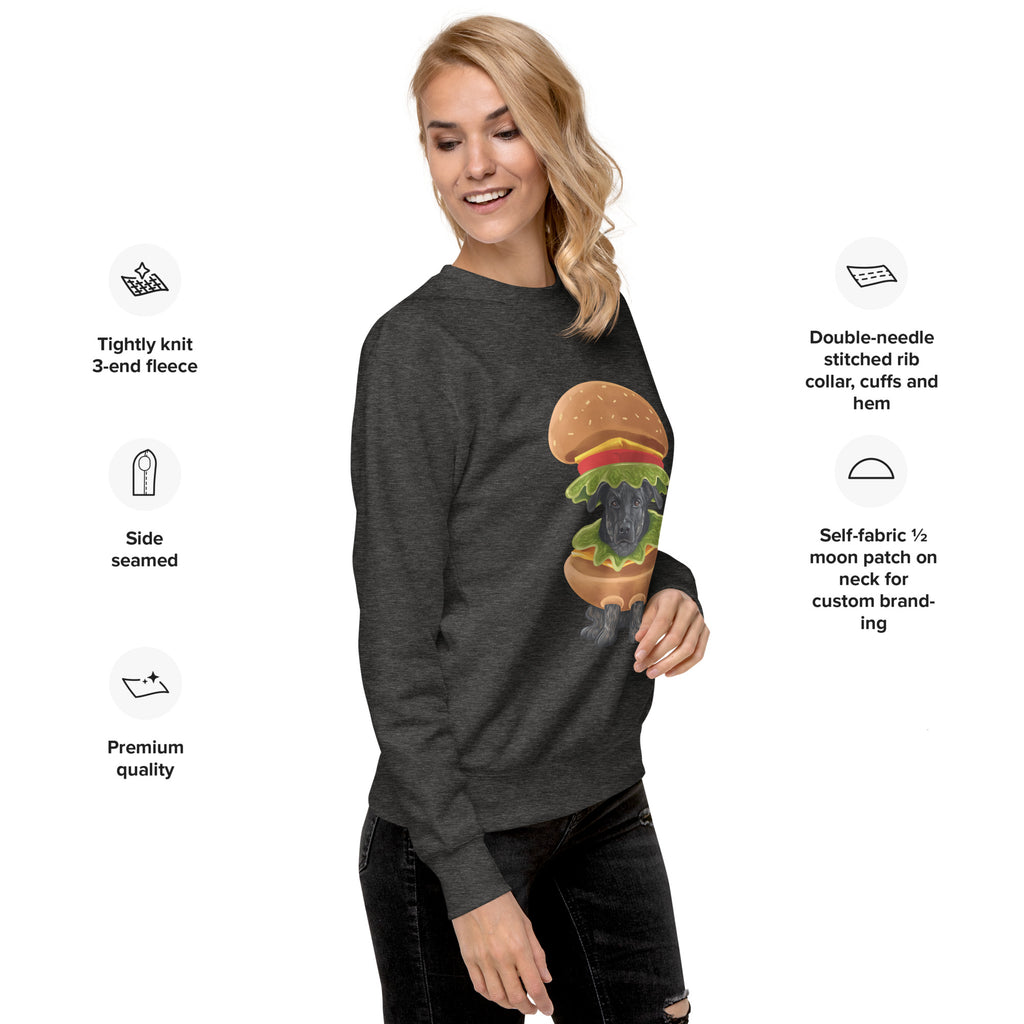 Burger in a Burger, Unisex Premium Sweatshirt