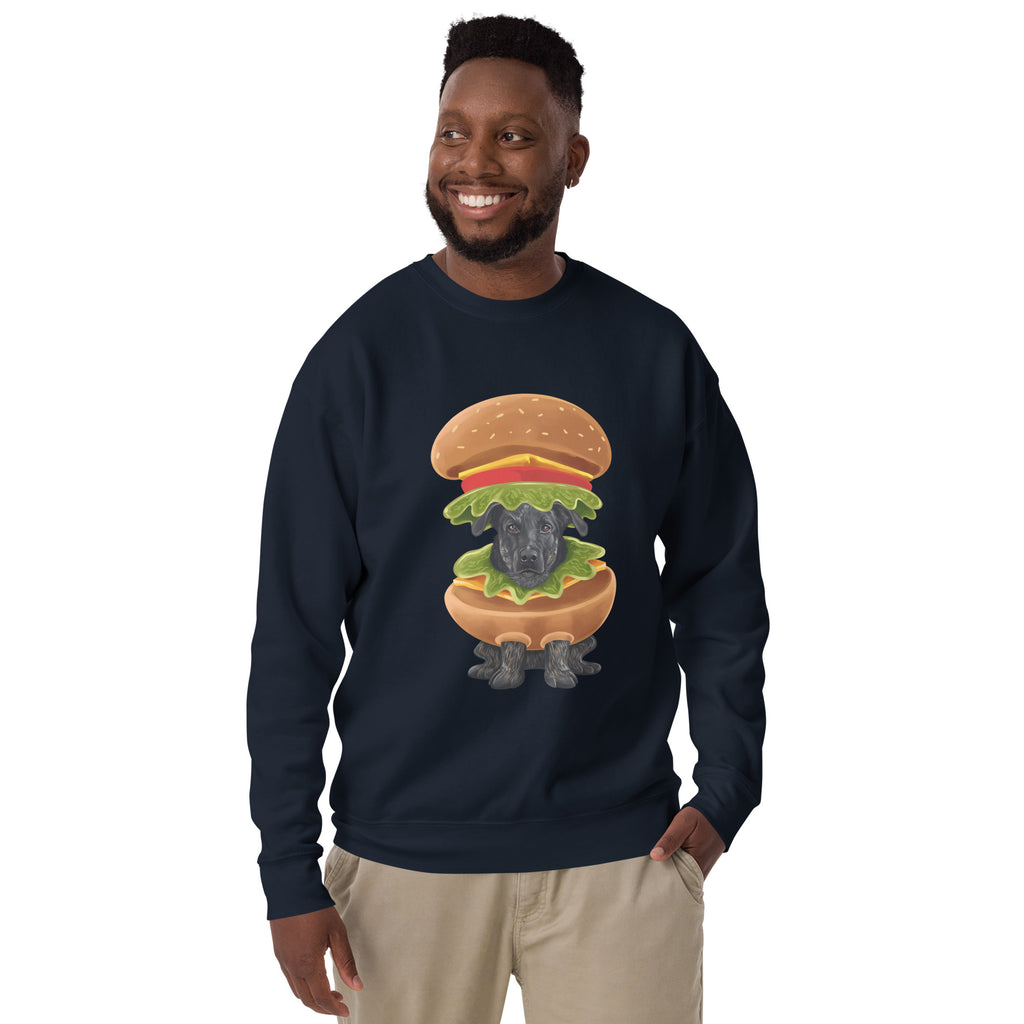 Burger in a Burger, Unisex Premium Sweatshirt