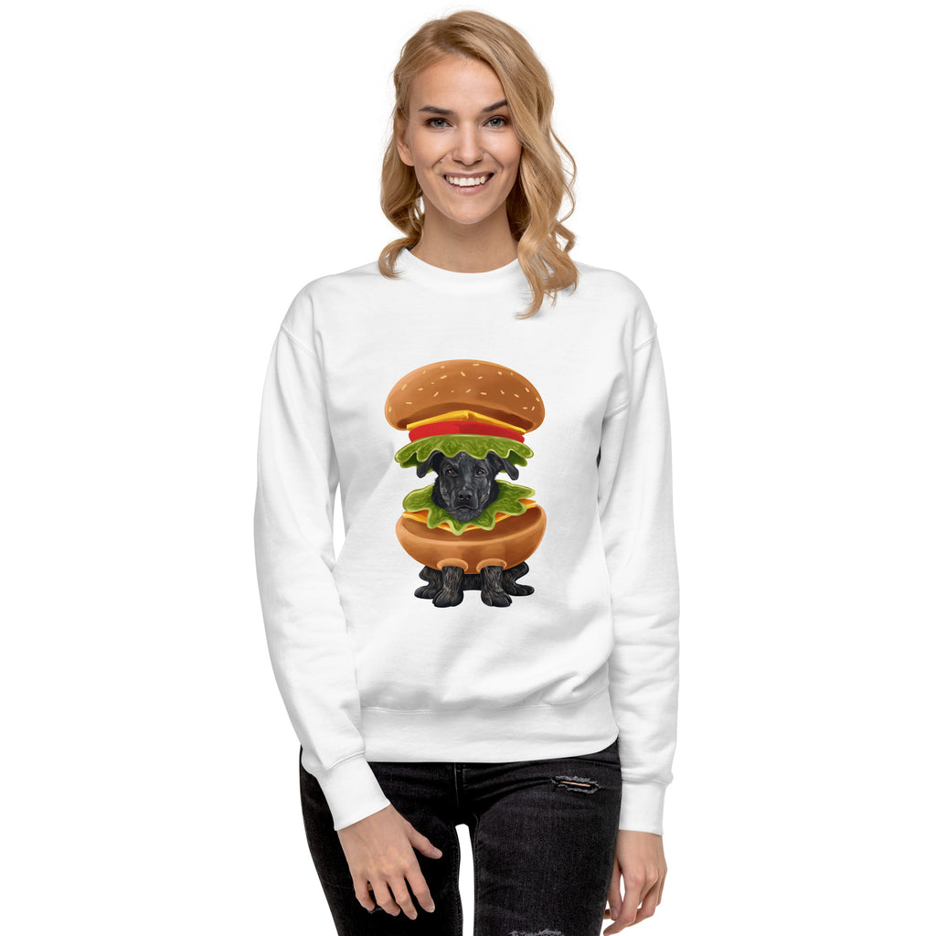 Burger in a Burger, Unisex Premium Sweatshirt