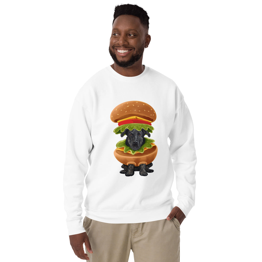 Burger in a Burger, Unisex Premium Sweatshirt