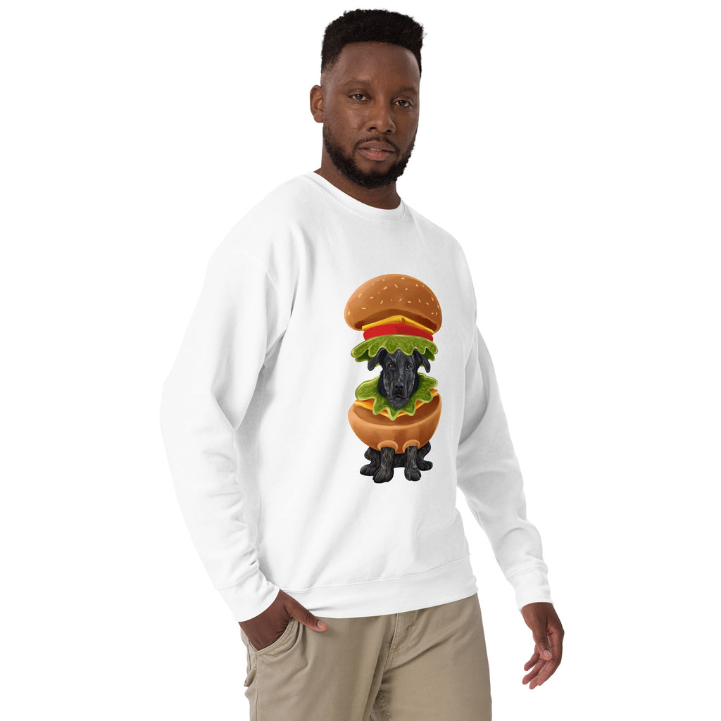 Burger in a Burger, Unisex Premium Sweatshirt